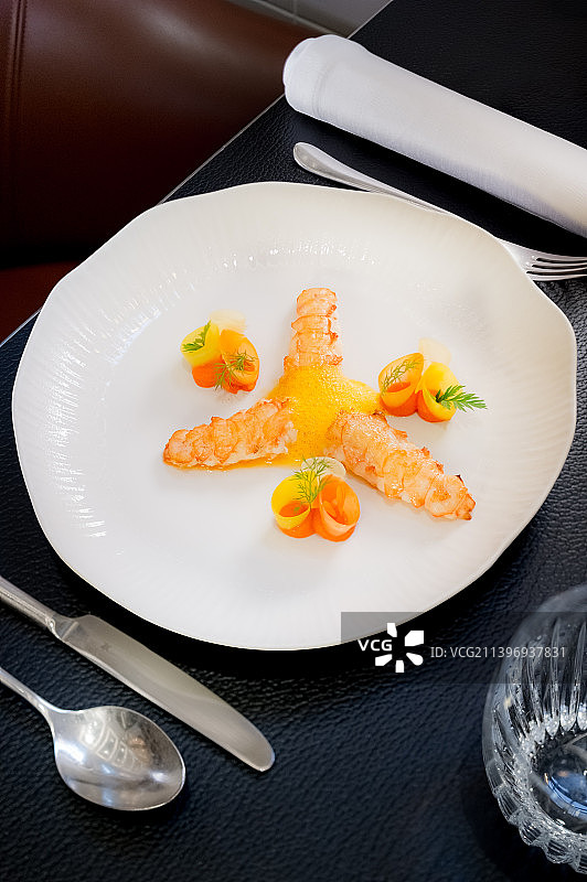 西餐主菜特写图片素材