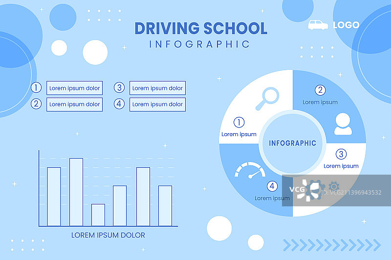 汽车驾驶学校信息图社交媒体模板图片素材
