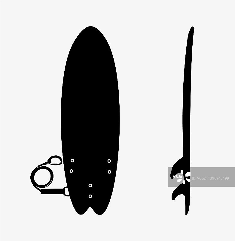 冲浪板剪影合集图片素材