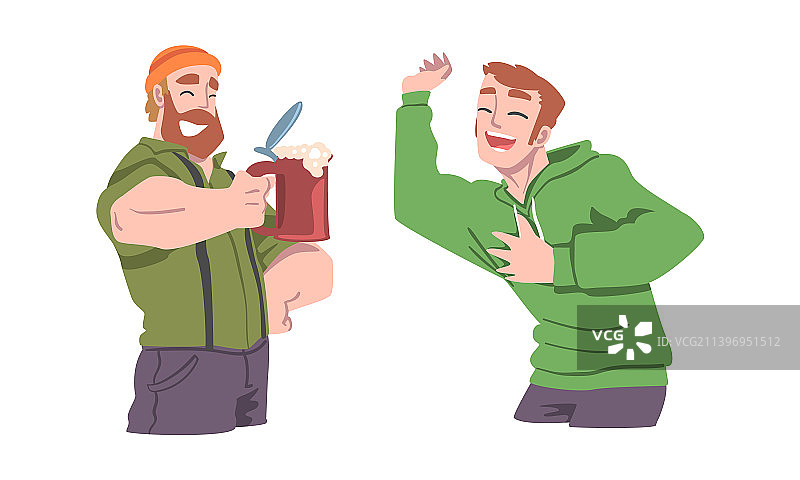 男人不同的情绪，感觉快乐的笑图片素材