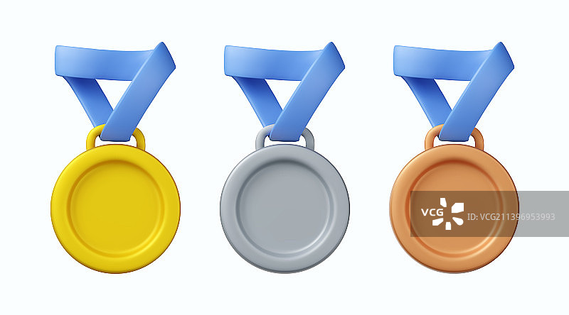 3D奖章图标集图片素材