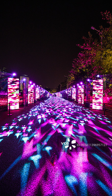 广州灯光节灯光秀图片素材