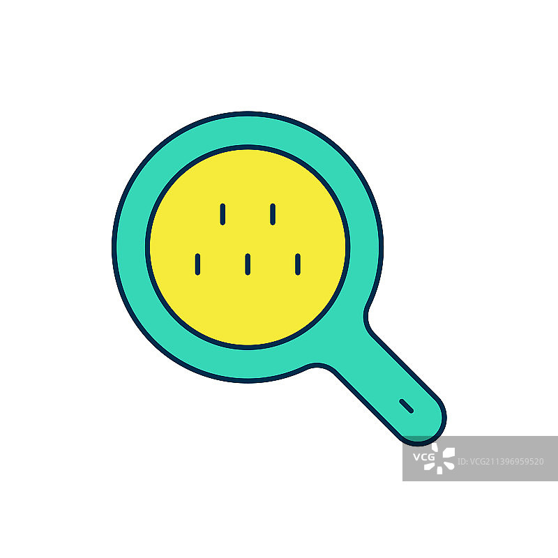 放大镜和出租车轮廓图标图片素材