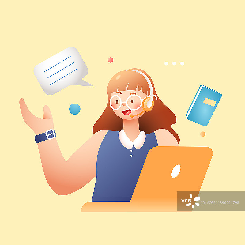 卡通教育休闲娱乐开学季学生新学期宇航员元宇宙科技概念加速书本读书读书日培训辅导网课电商渐变矢量插画图片素材