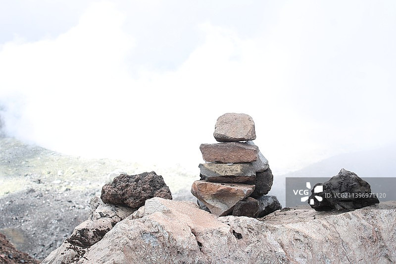 堆叠的石头特写图片素材