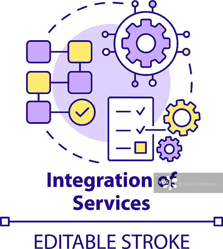 服务概念整合图标图片素材