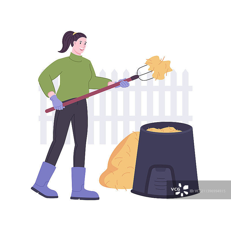 堆肥隔离卡通图片素材