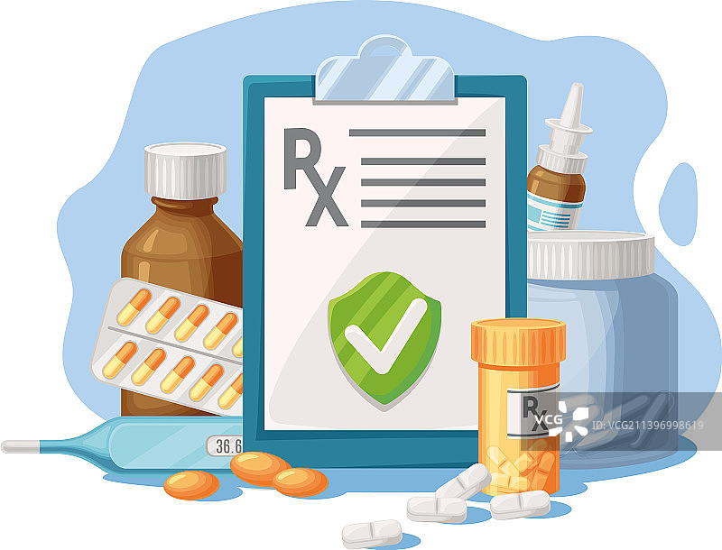药品处方单图片素材