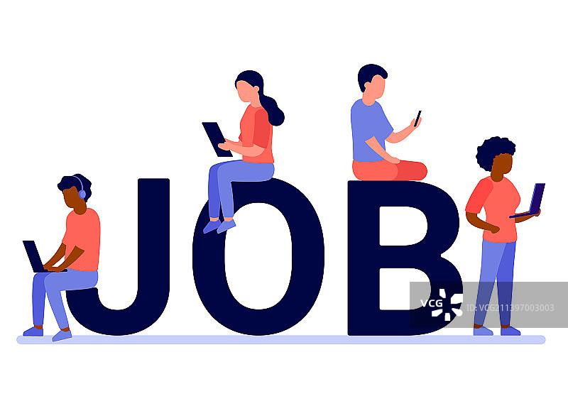 搜索职位，寻找空缺，职业发展图片素材