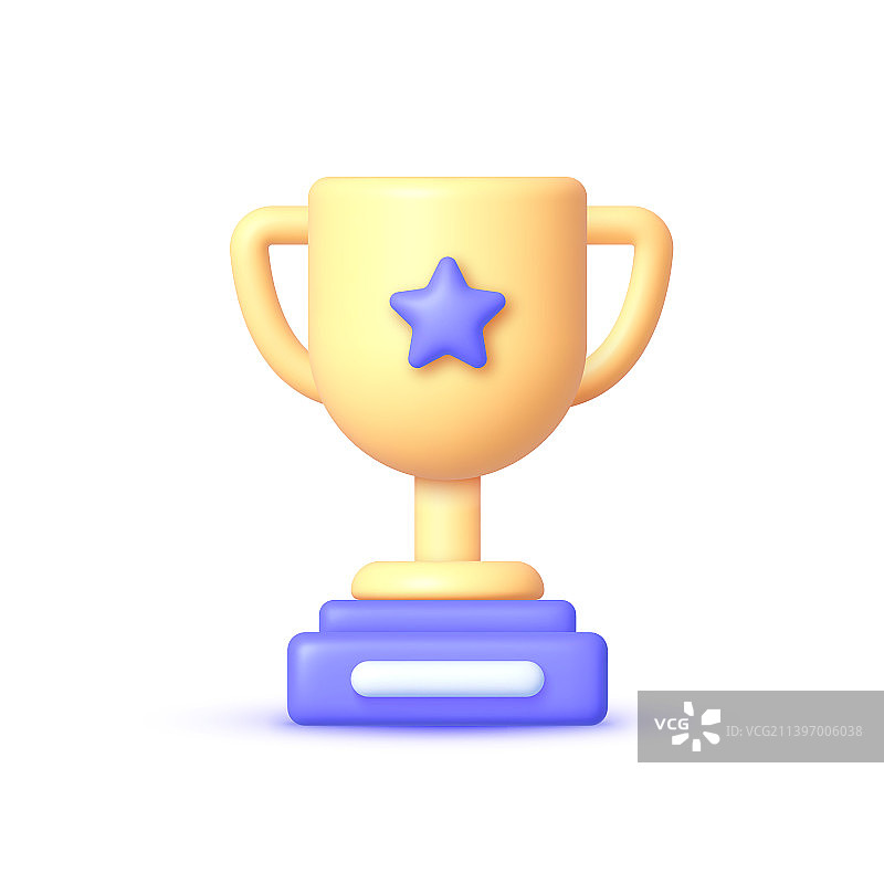 3D奖杯设计图片素材