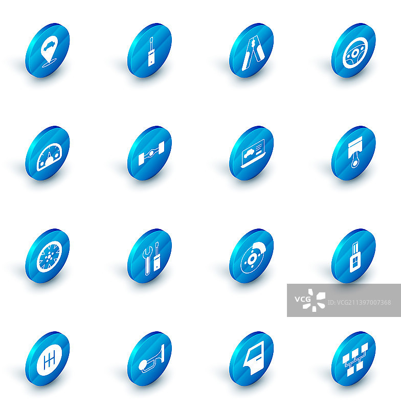 螺丝刀、汽车电瓶跨接线套装图片素材