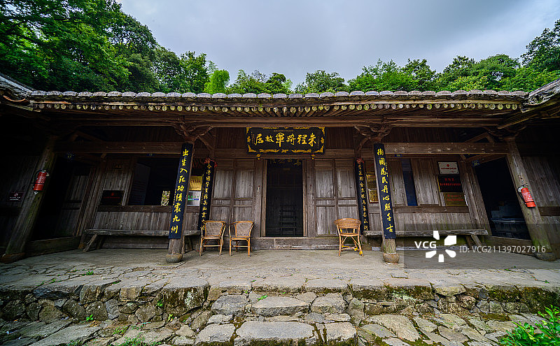 浙江温州苍南福德湾，走进“世界矾都”钒山，600多岁的福德湾古村落图片素材