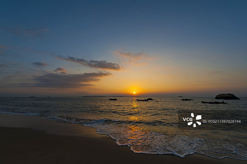 厦门黄厝海滩图片素材