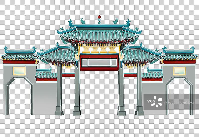 佛山古建筑门牌庙宇祖庙图片素材