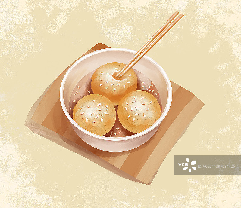 四川成都美食之三大炮图片素材