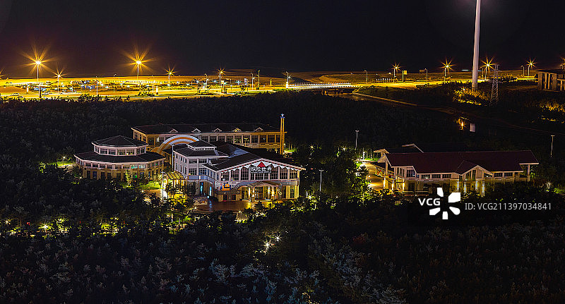 威海那香海美丽的夜景图片素材