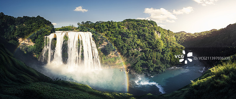 黄果树瀑布与彩虹图片素材
