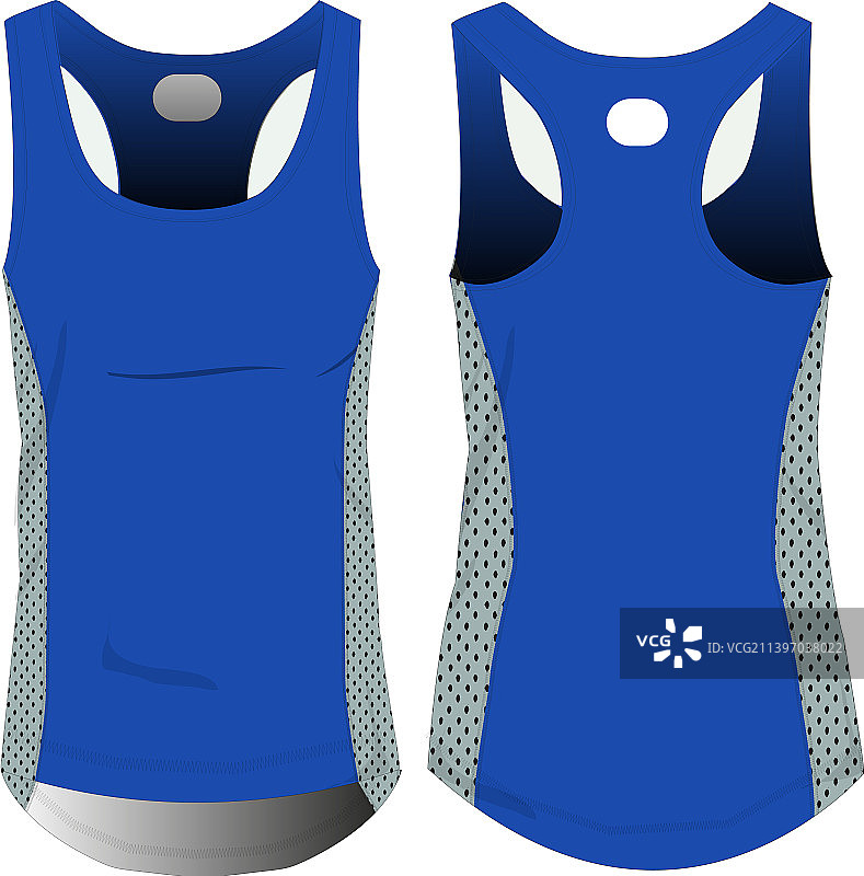 女士网眼背心文件图片素材