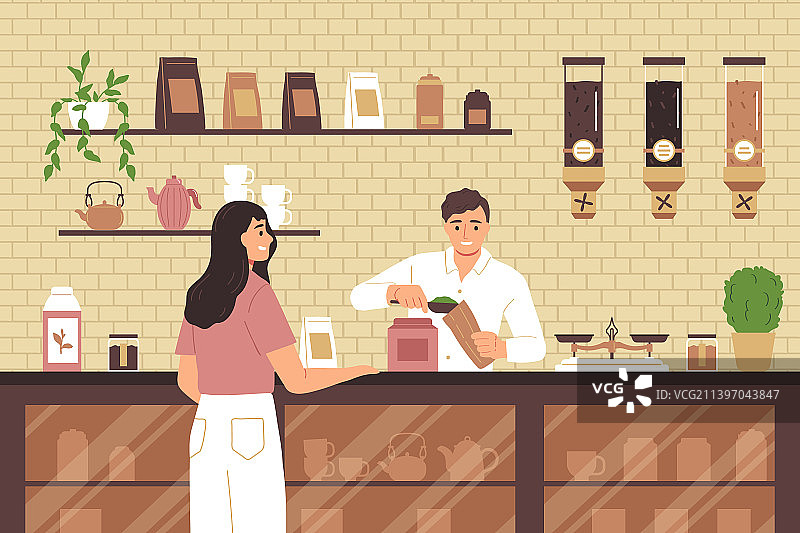 茶叶店概念图片素材