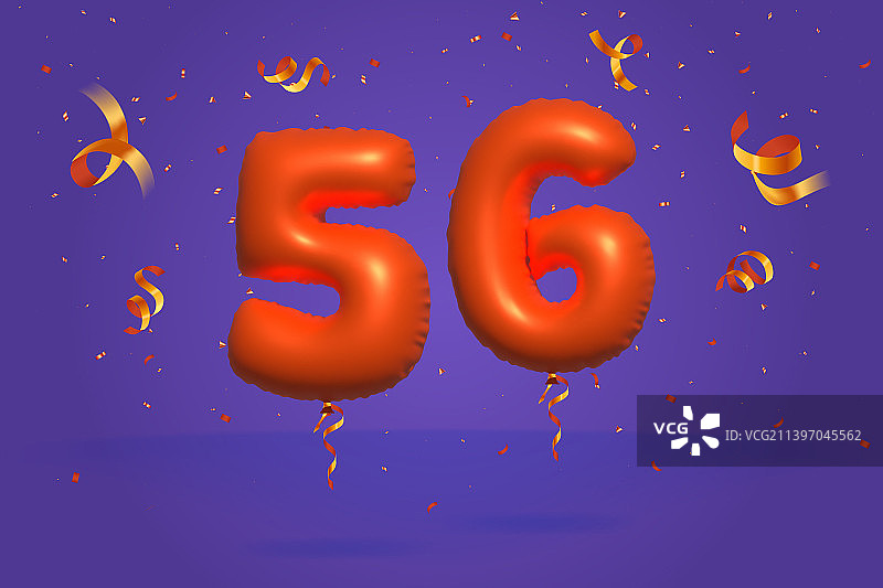 3D数字56促销折扣图片素材