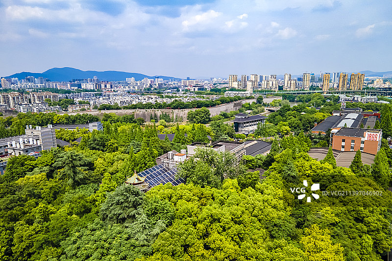 航拍南京雨花门、1865创意园图片素材