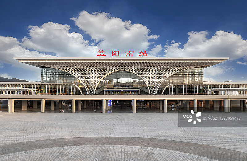 湖南益阳南高铁站图片素材
