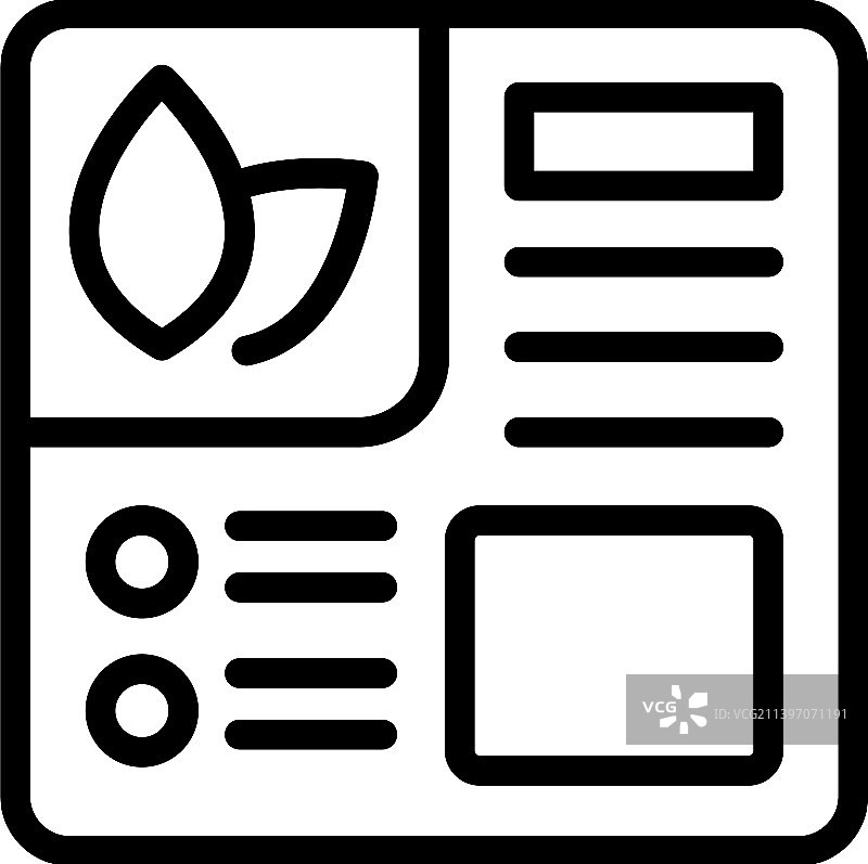 在线食谱图标轮廓厨师菜单图片素材