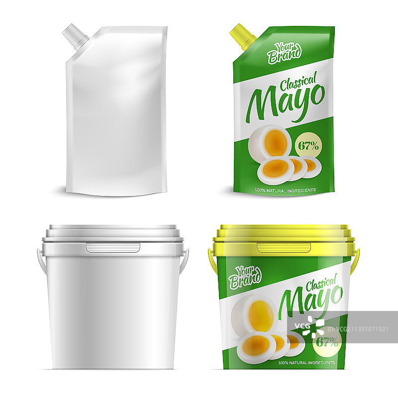 蛋黄酱包装2x2设计概念图片素材