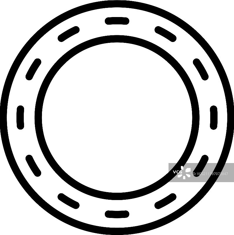 环形赛道俯视图轮廓图标图片素材