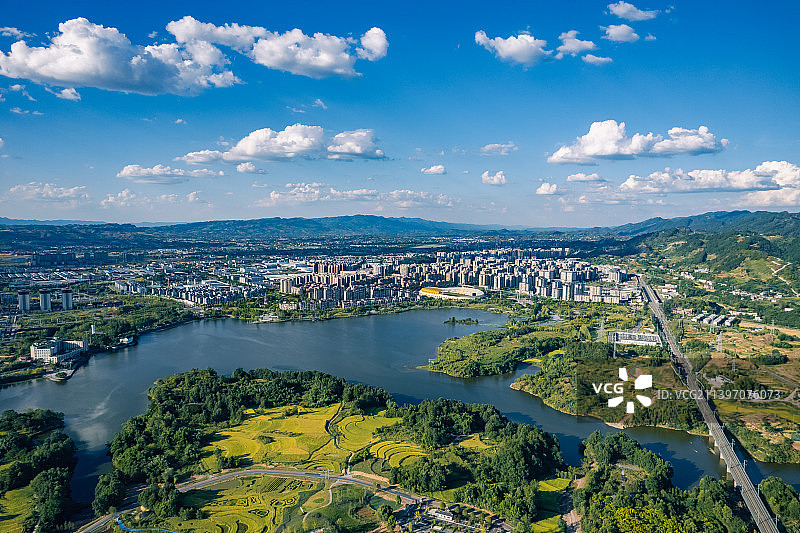 重庆梁平双桂湖湿地公园图片素材