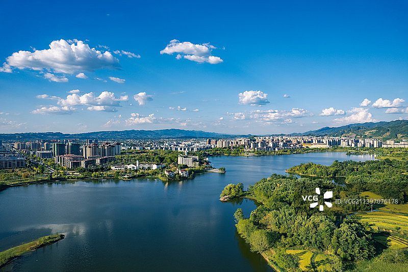 重庆梁平双桂湖湿地公园图片素材