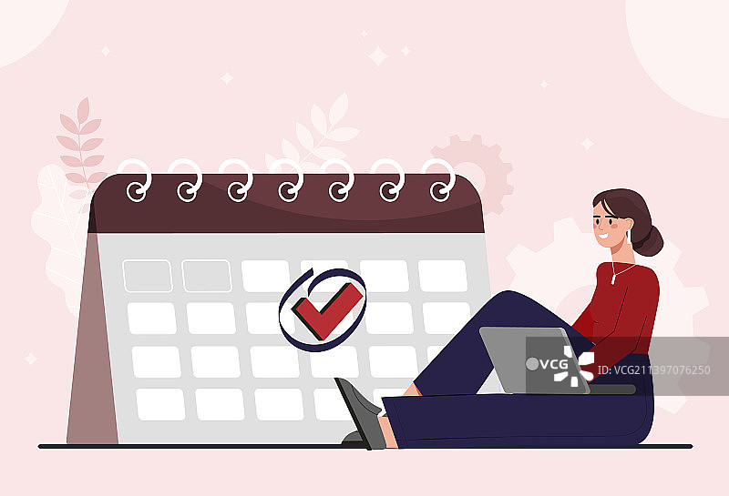 完成工作概念图图片素材