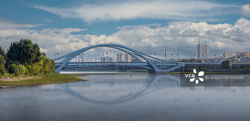 山东寿光金光街弥河大桥风光图片素材