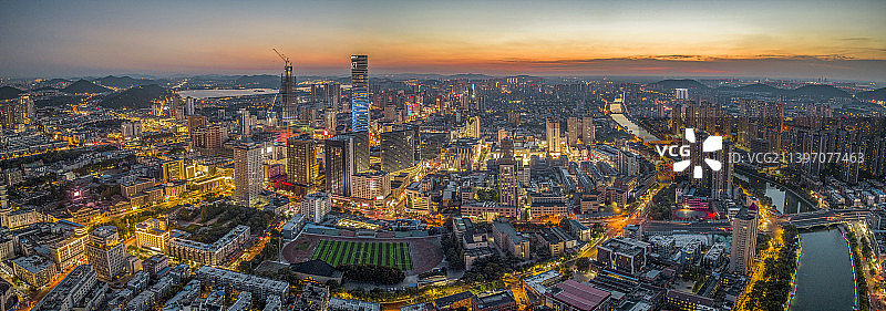 徐州市中心夜景图片素材