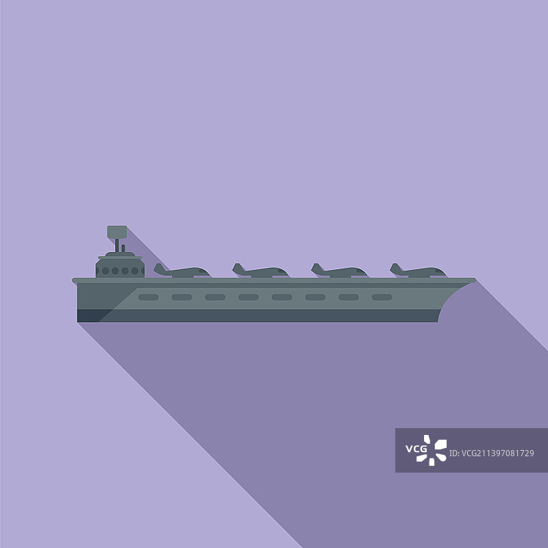 飞机海军图标，扁平航母图片素材