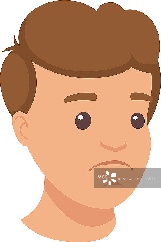 面带忧伤的英俊黑发男子形象图片素材