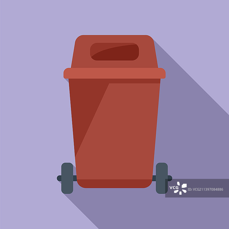 街道垃圾车图标图片素材