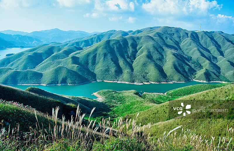 广西桂林全州天湖旅游景区自然湖泊风光图片素材