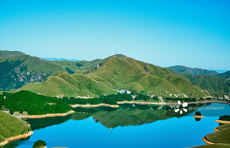 广西桂林全州天湖旅游景区自然湖泊风光图片素材