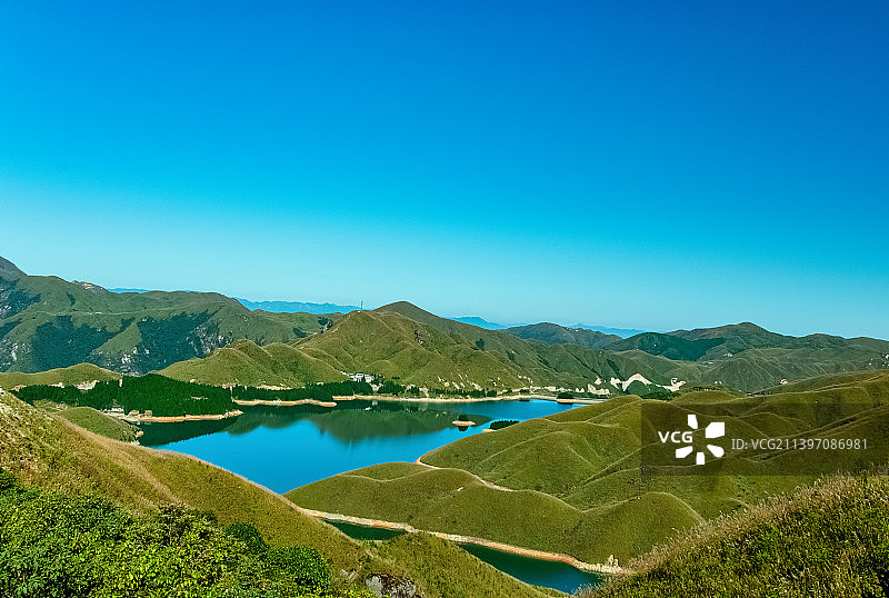 广西桂林全州天湖旅游景区自然湖泊风光图片素材