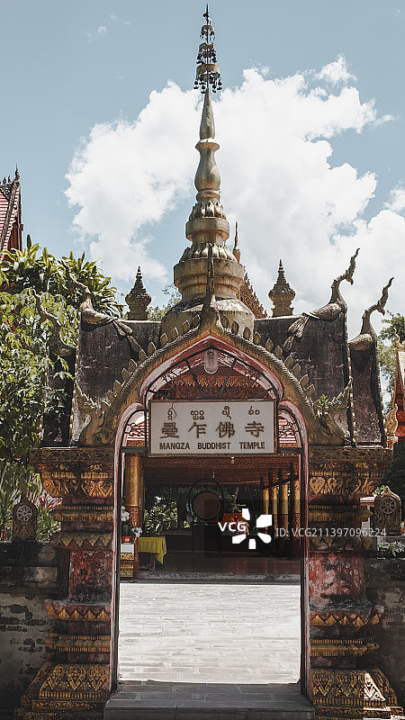 西双版纳曼乍佛寺图片素材