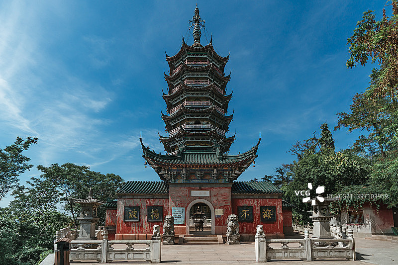镇江焦山风景区万佛塔图片素材