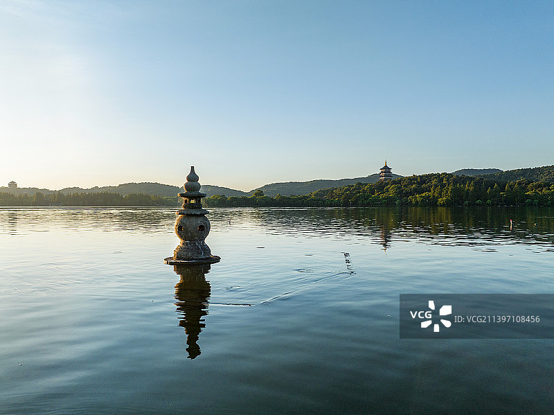 杭州三潭印月风光图片素材