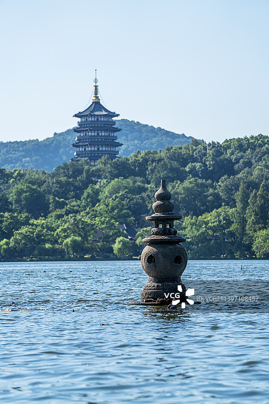 杭州三潭印月风光图片素材