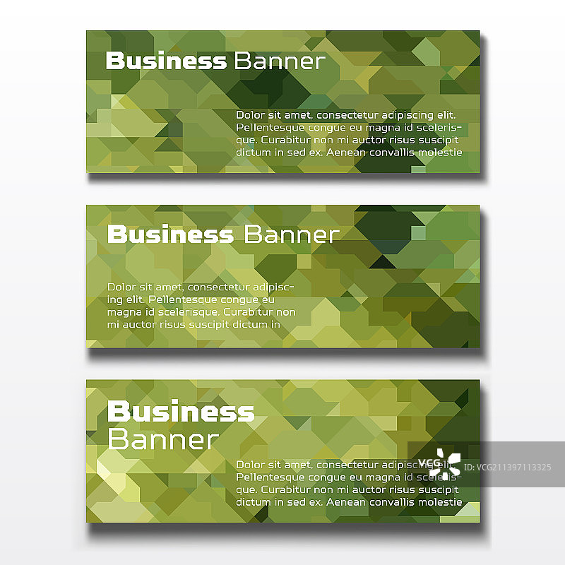 三张商务banner图片素材