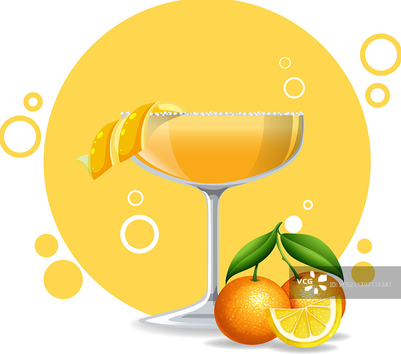 边车鸡尾酒玻璃杯白色背景图片素材