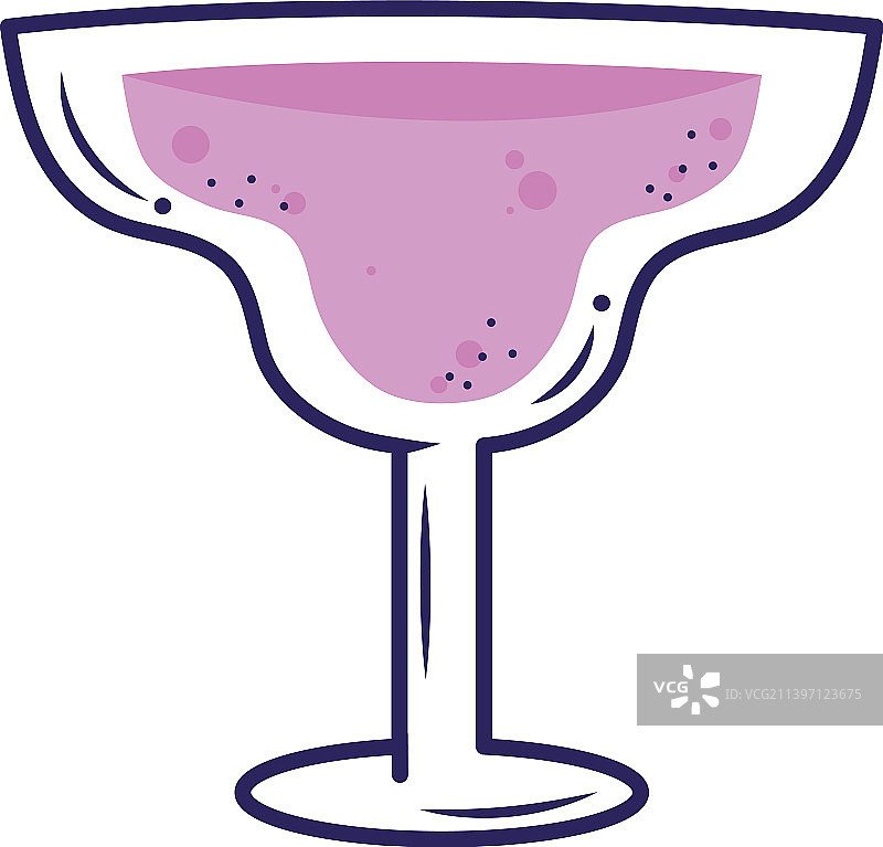 紫色热带鸡尾酒杯图片素材