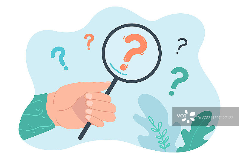 用放大镜观察的人图片素材