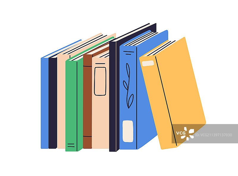 不同学术的抽象书脊行图片素材