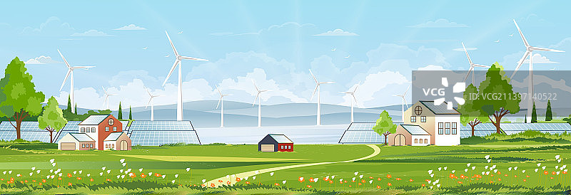 湖边绿色春季景观图片素材